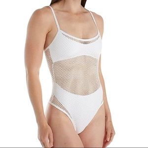 L*space mesh one piece bathing suit